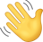 Hand Wave Emoji